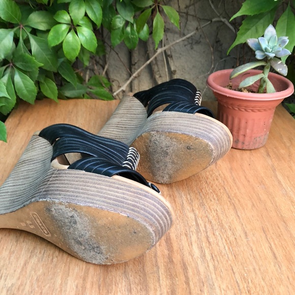 Coach Black Wedges